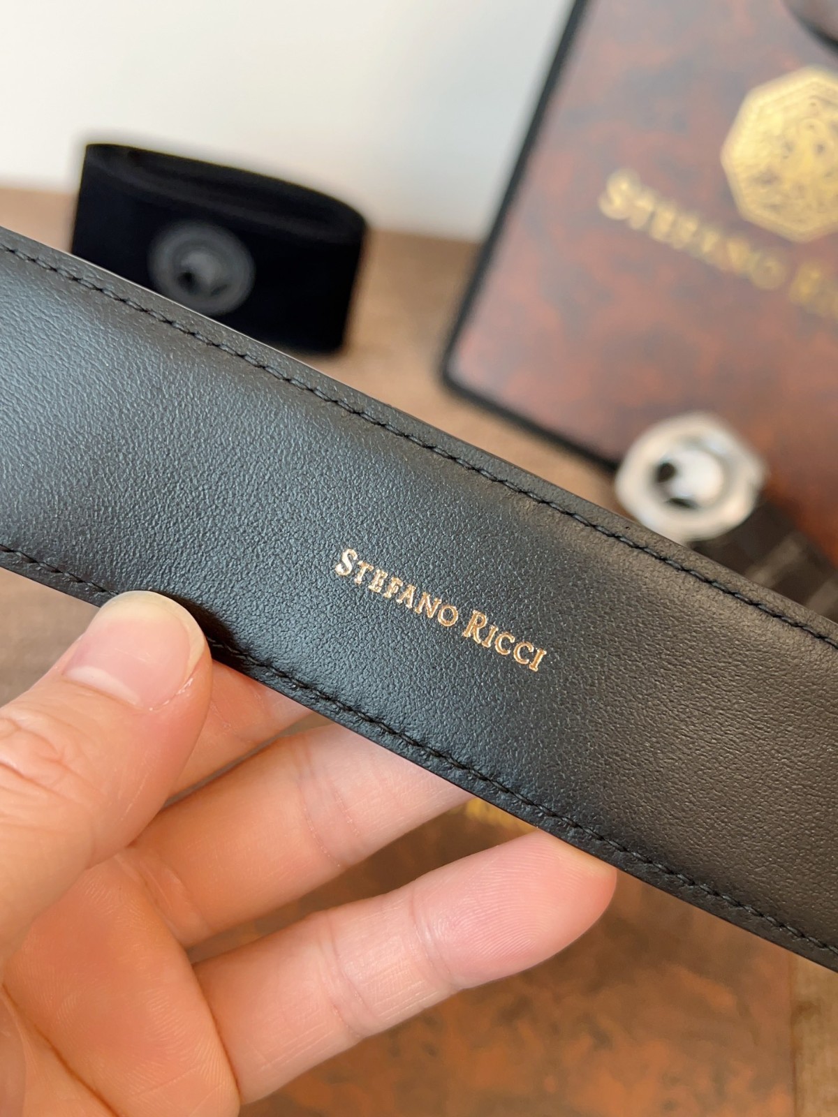 Authentic Stefano Ricci belt width 3.8cm/1.5inch