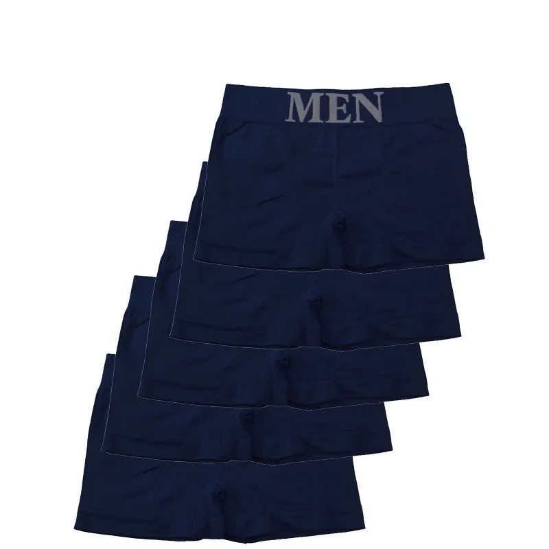5 Pcs Men’s Boxer Briefs Breathable Soft Stretch Underwear High Elastic