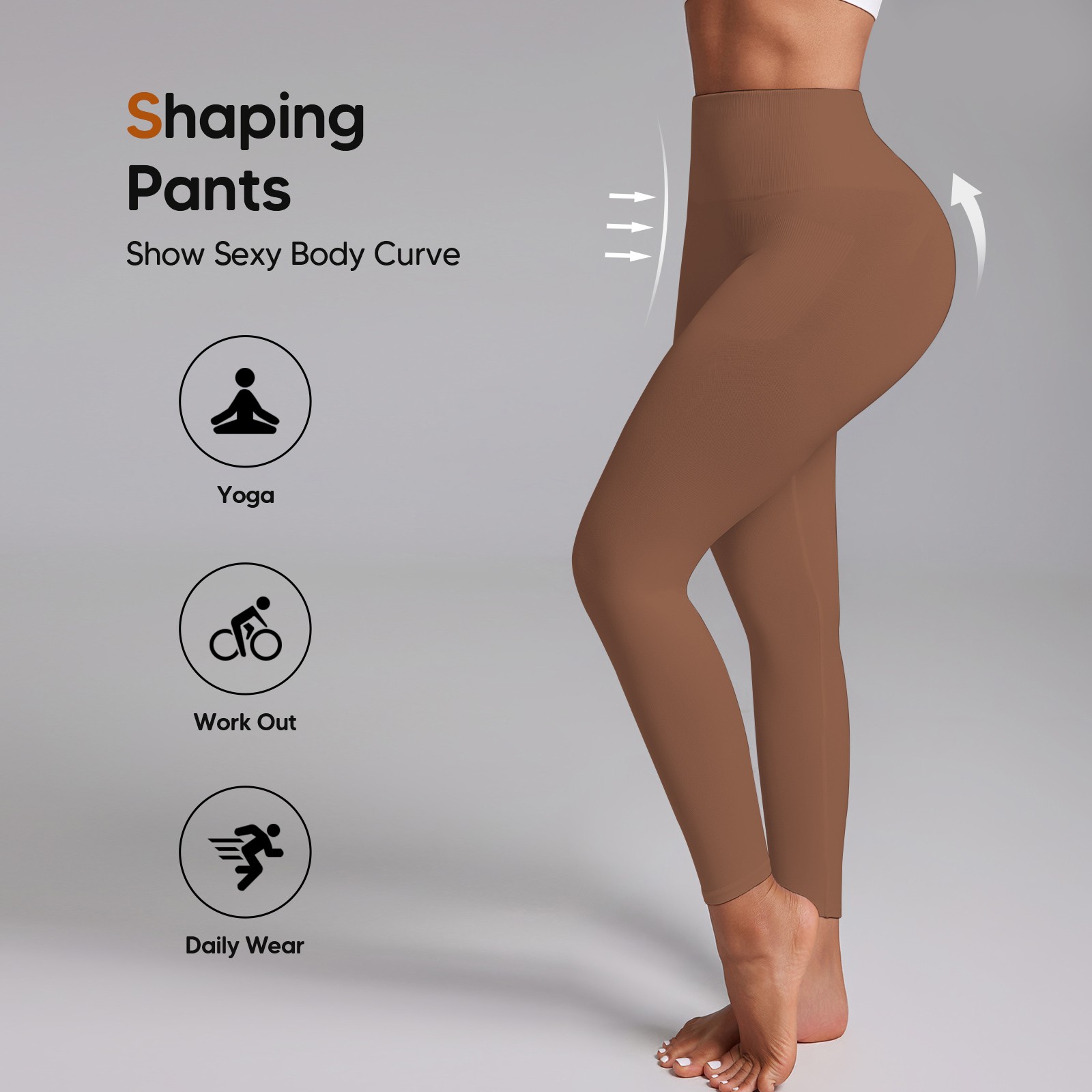 Women Slimming Anti Cellulite Compression Leggings Leg Shaper High Waist Pants