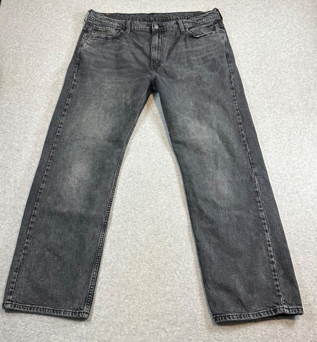 Levi’s 569 Men’s Size 36Wx32L Loose Straight Black Denim Jeans Stretch