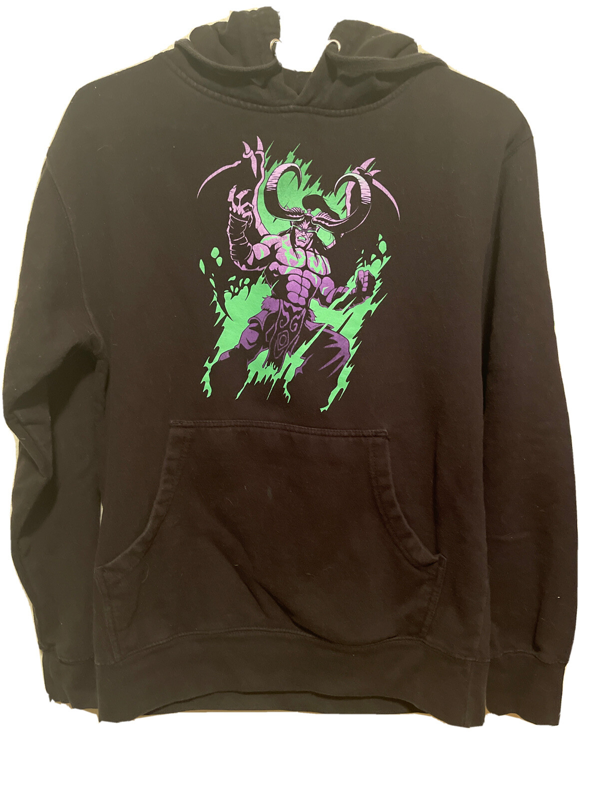 Vintage World Of Warcraft Illidan Stormrage Blizzard 2019 Hoodie Sweatshirt WoW