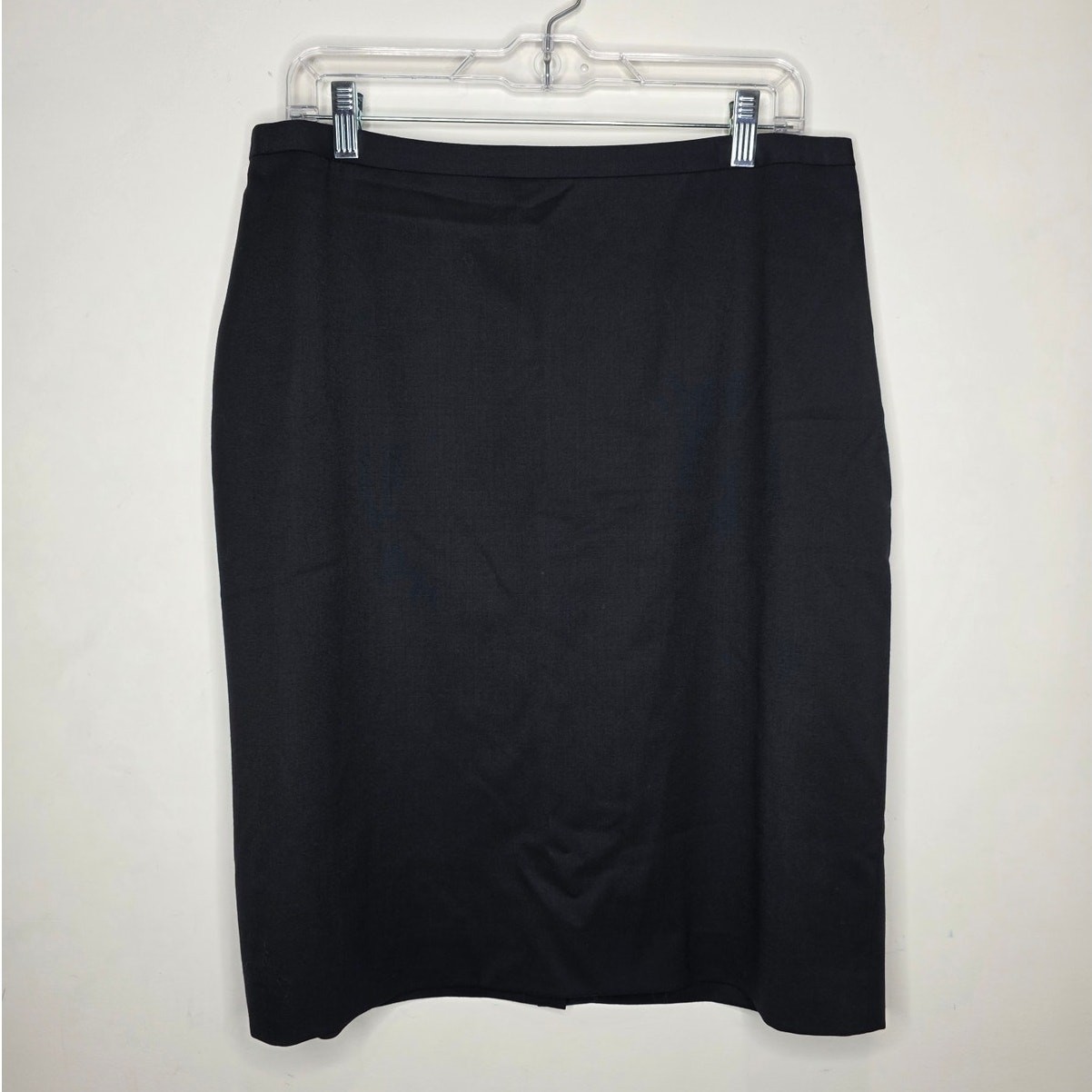 Brooks Brothers 346 black wool fully lined pencil skirt – 12 – career siren