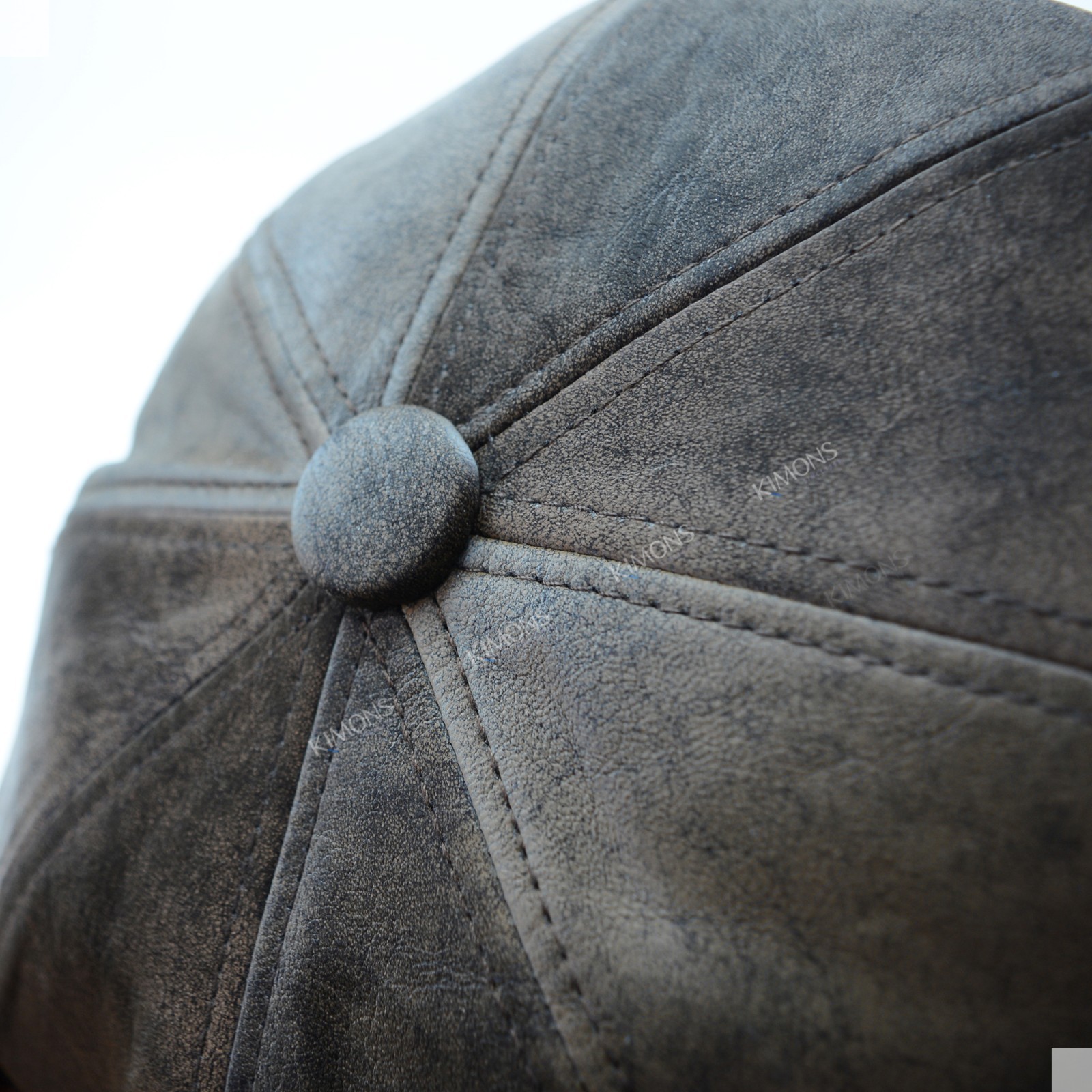 Heavy Newsboy PU Leather Ivy Hat Cap Duckbill Gatsby Golf Driving Flat Cabbie