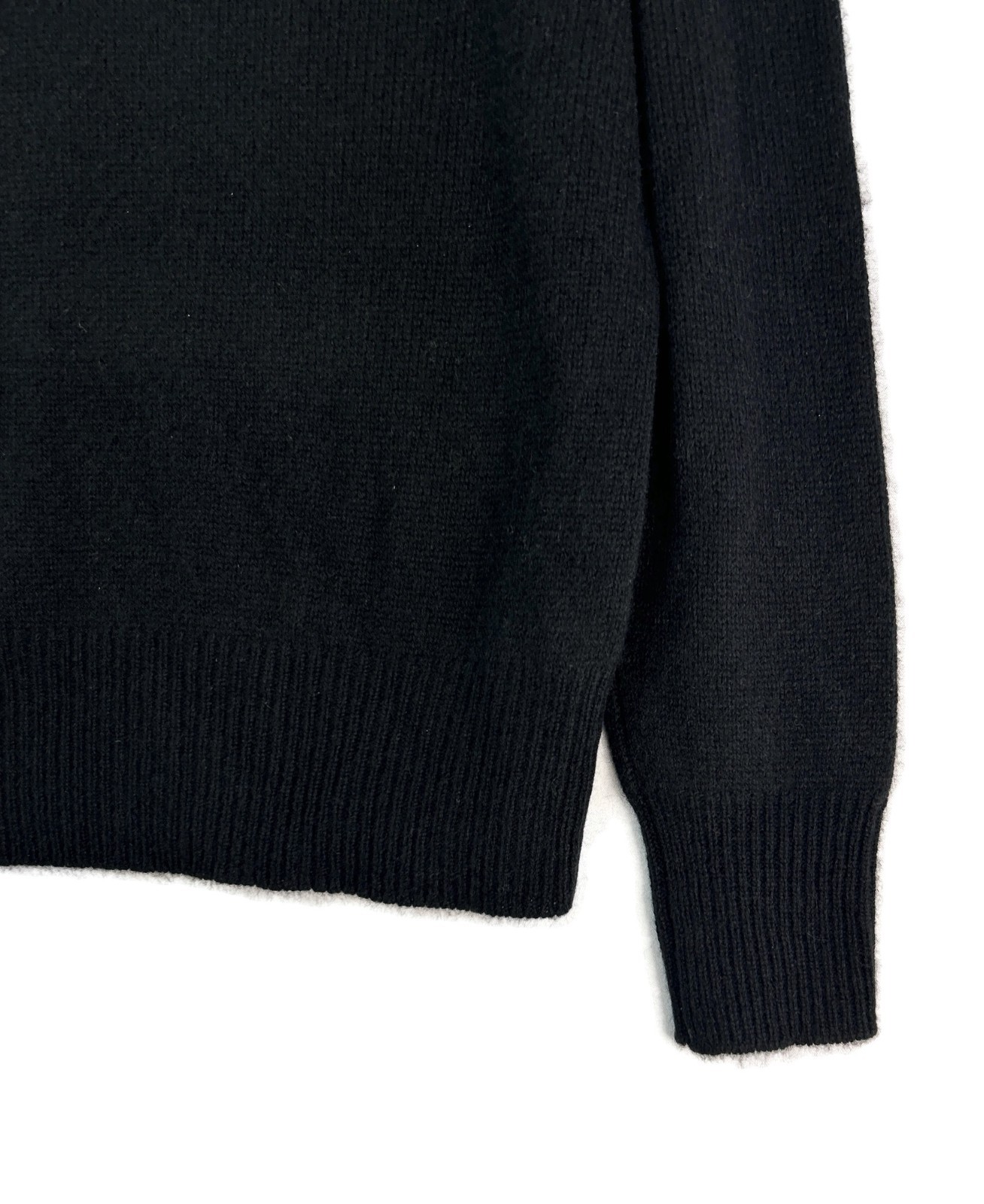C by Bloomingdale’s Women’s Cashmere Drop Shoulder Half Zip Sweater Black Size L