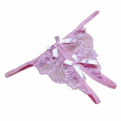 Sexy Women Lace Thong G-string Panties Lingerie Underwear Crotchles T-back