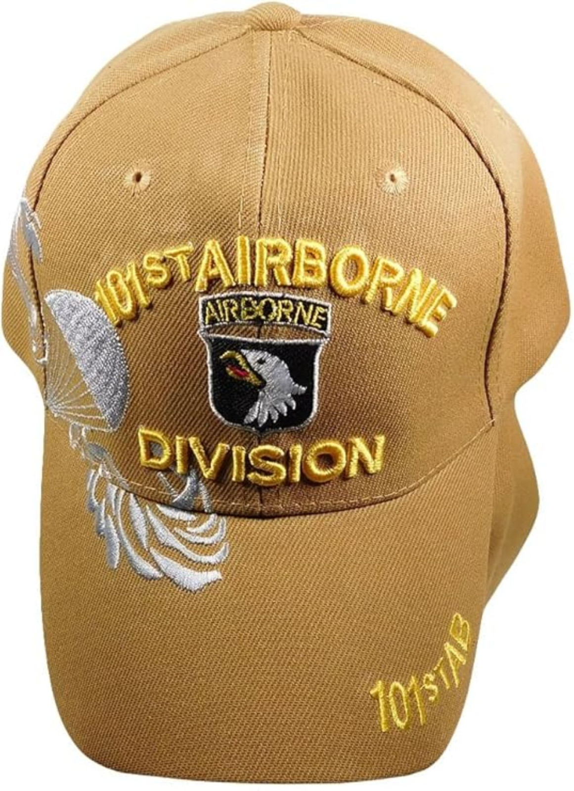101st Airborne ARMY Division Brown Shadow Acrylic Adjustable Embroidered Hat Cap
