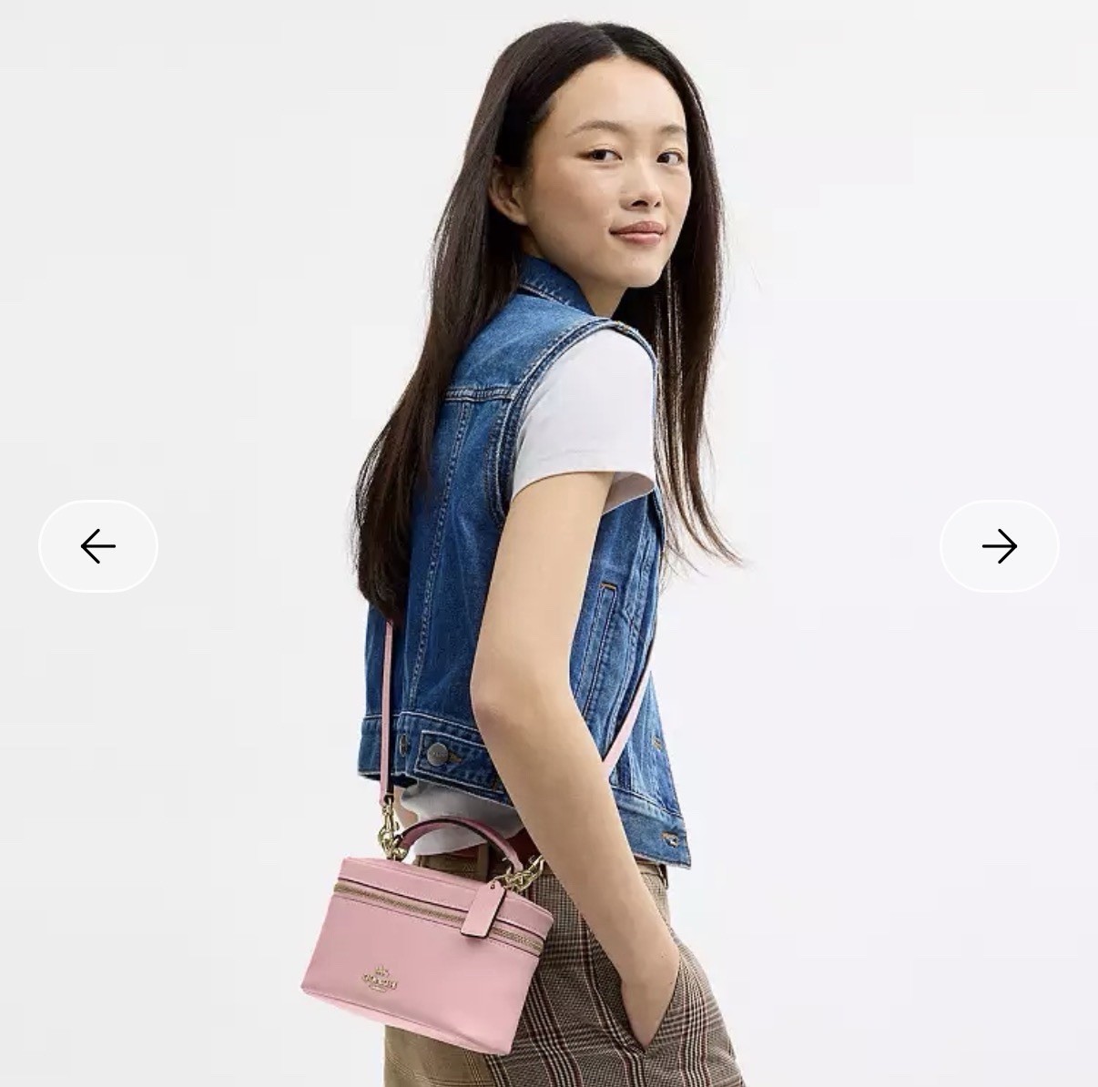 Coach Rainer Crossbody Bag 18 in Gold/Soft Pink CEO24 NWT FACTORY WRAPPED