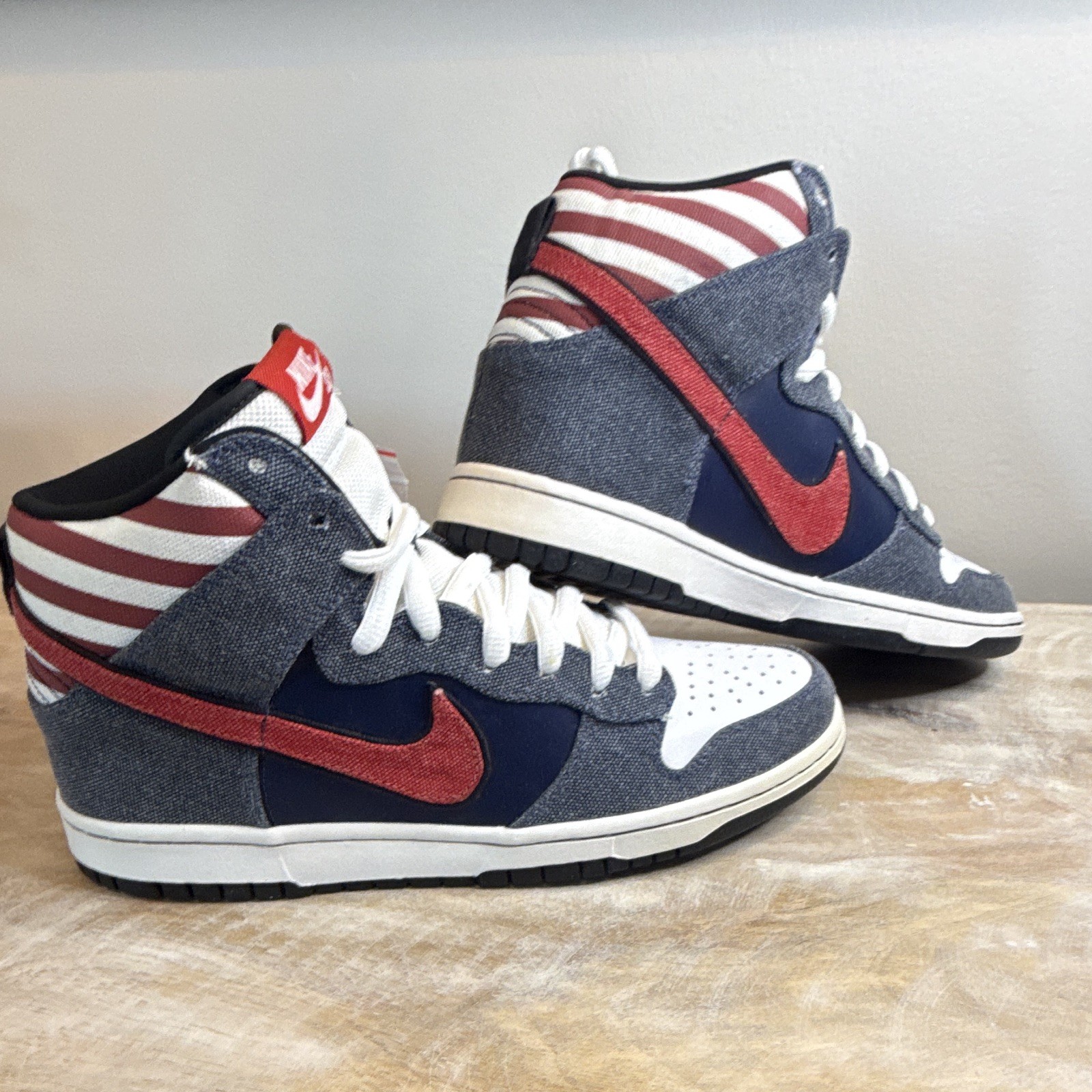 9m ***1 of 24***SAMPLE Nike SB Dunk High “Born in the USA” 2009 DS