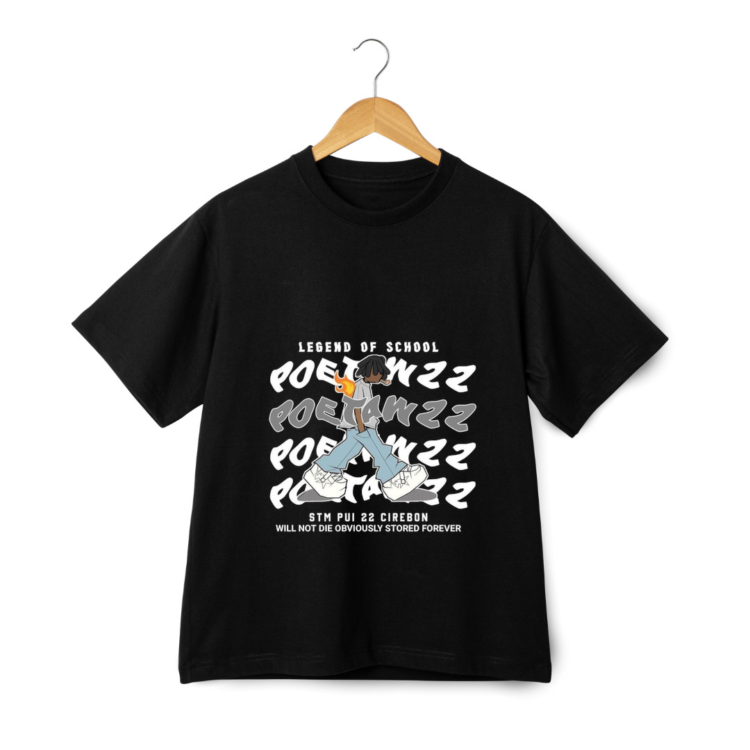 Legend of School Cartoon Graphic T-Shirt – Streetwear Hip Hop Unisex Tee