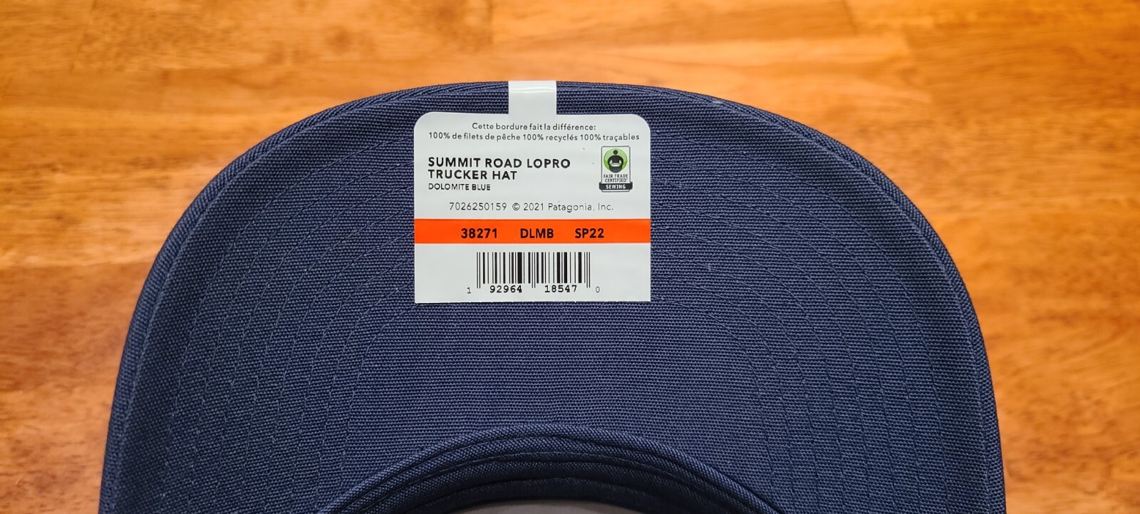 New! Patagonia Summit Road LoPro Trucker Hat Dolomite Blue Snapback Unisex