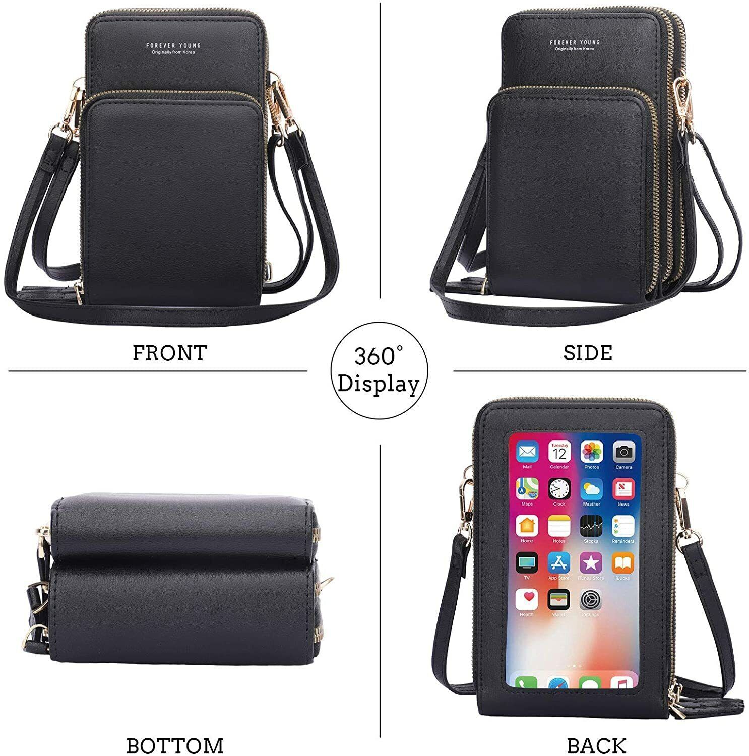 Crossbody Cellphone Purse Women Touch Screen Bag Wallet Mini Shoulder Handbag US