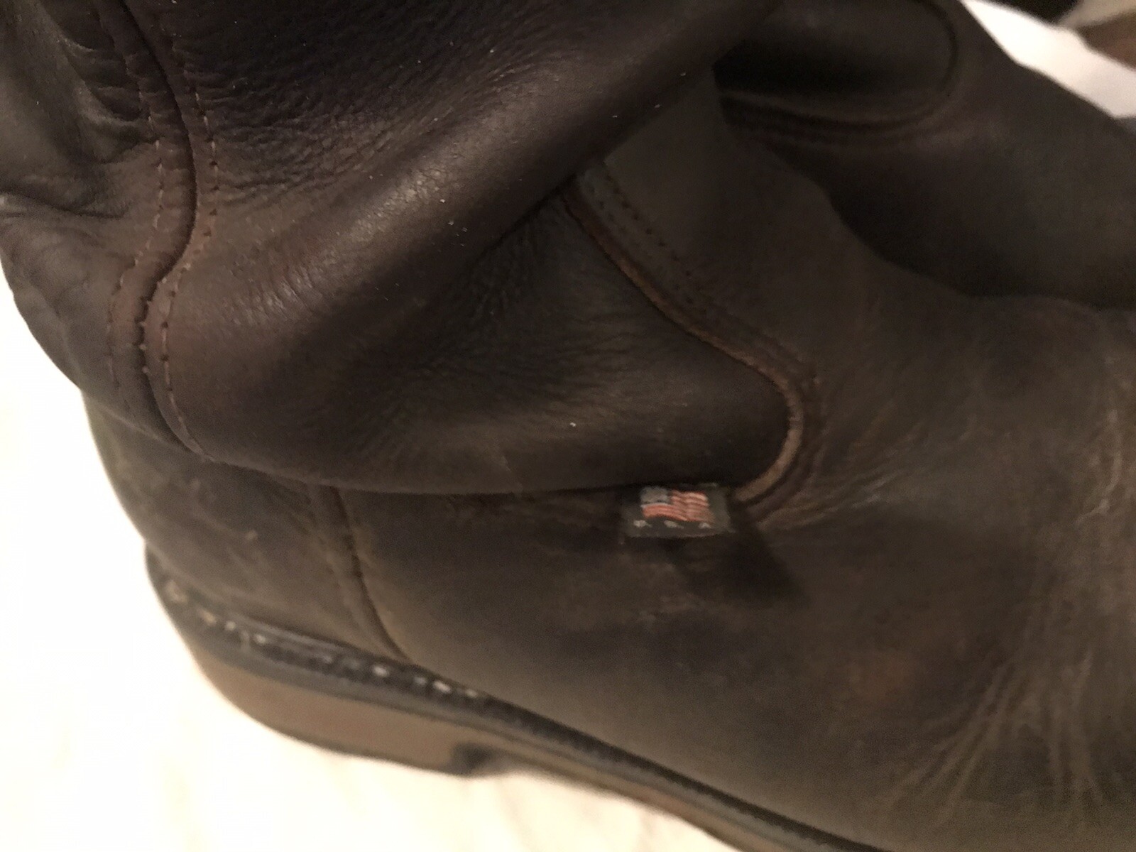 Mens Thorogood Wellington Steel Toe Work Boots sz 9 D Tuff Toe Protection