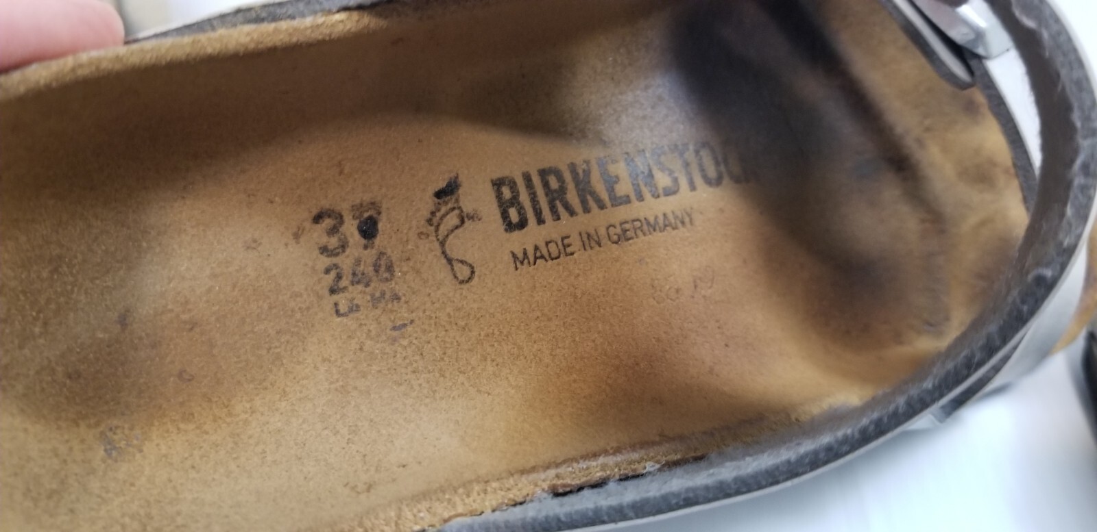 Birkenstock Unisex Arizona BS Metallic Silver SandalsEU 37 Size Men 4/Women 6