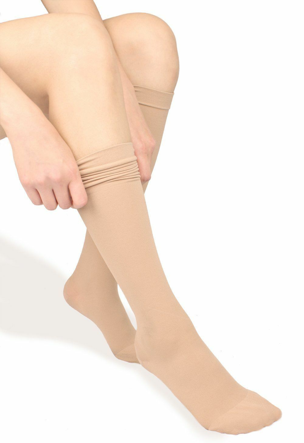 (5 Pairs)15-20mmHg Graduated Compression Support Socks Knee High Men Women S-XXL