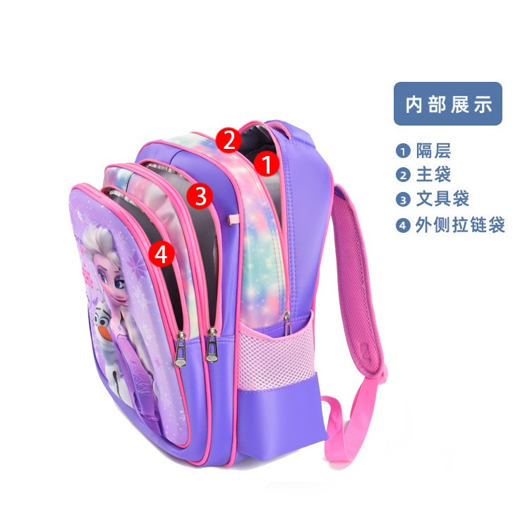 Cartoon Sofia- &KITTYThe First School Bag Backpack For Kids Girls/boys Lunch Bag