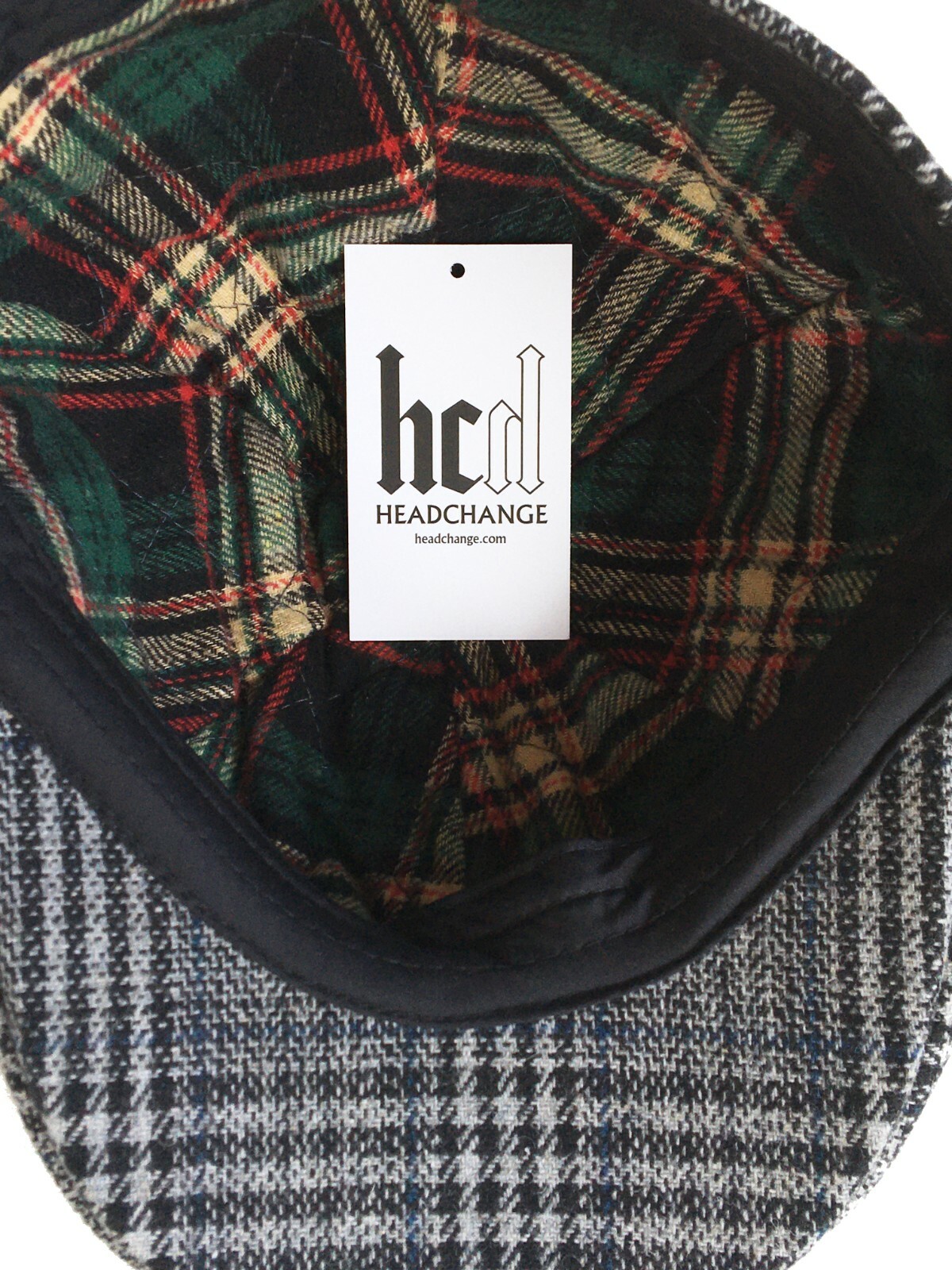 Headchange Econo Plaid Wool Blend 6 Panel Ivy Hat Duck Bill Scally Cap Driver
