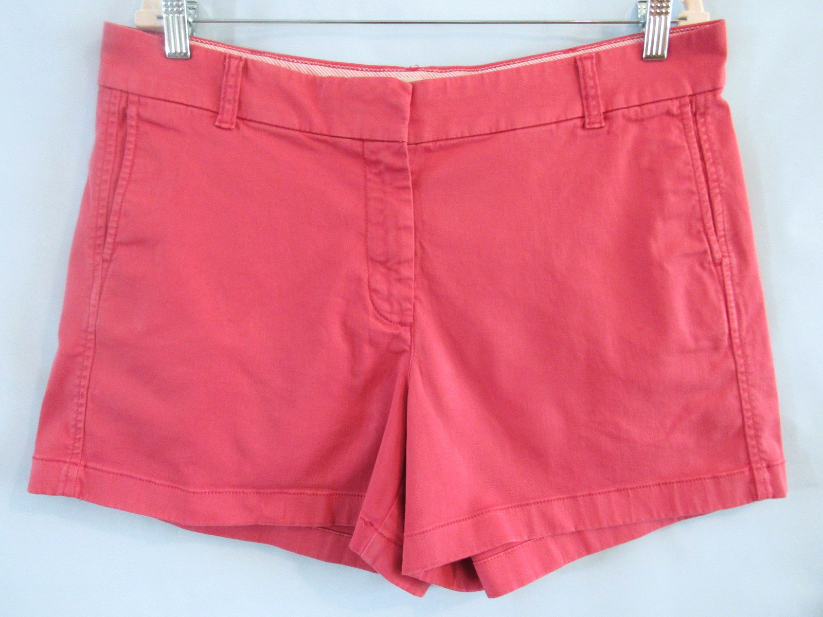 J.CREW Size 14 Off-Red 4-in Inseam Twill Chino Shorts