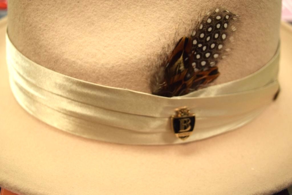 Three Pleat Satin Hat BAND Replacement with 2-end Hooks BRUNO CAPELO 42 Colors