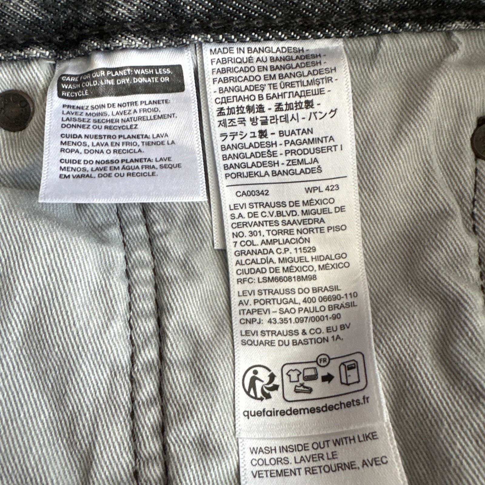 Levi ‘s Premium Men’s 578 Baggy Throughout Denim Jeans Sz. 32Wx30 Gray New