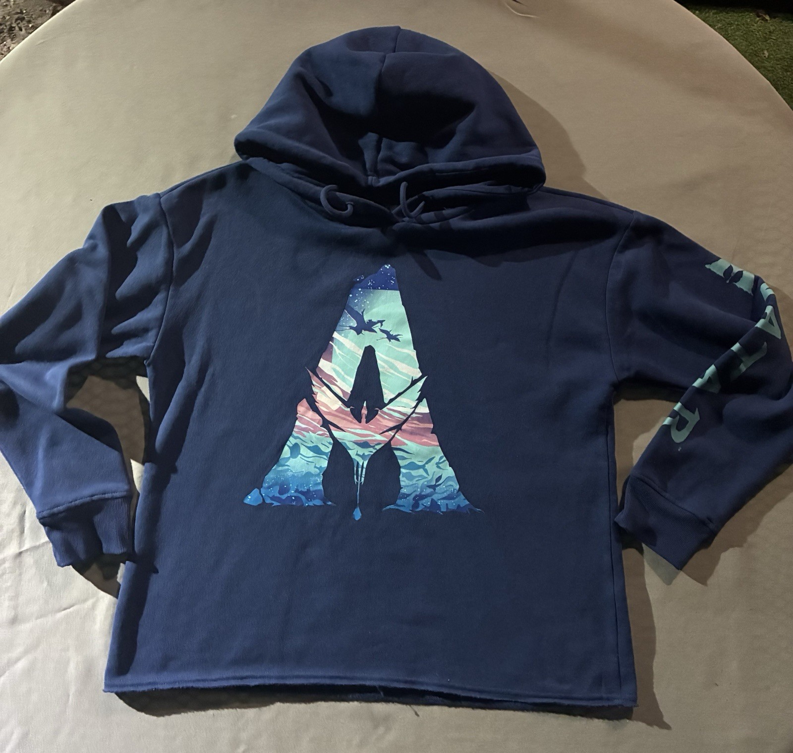 Avia Women blue Pullover Activewear Hoodie size XL Top Sweatshirt