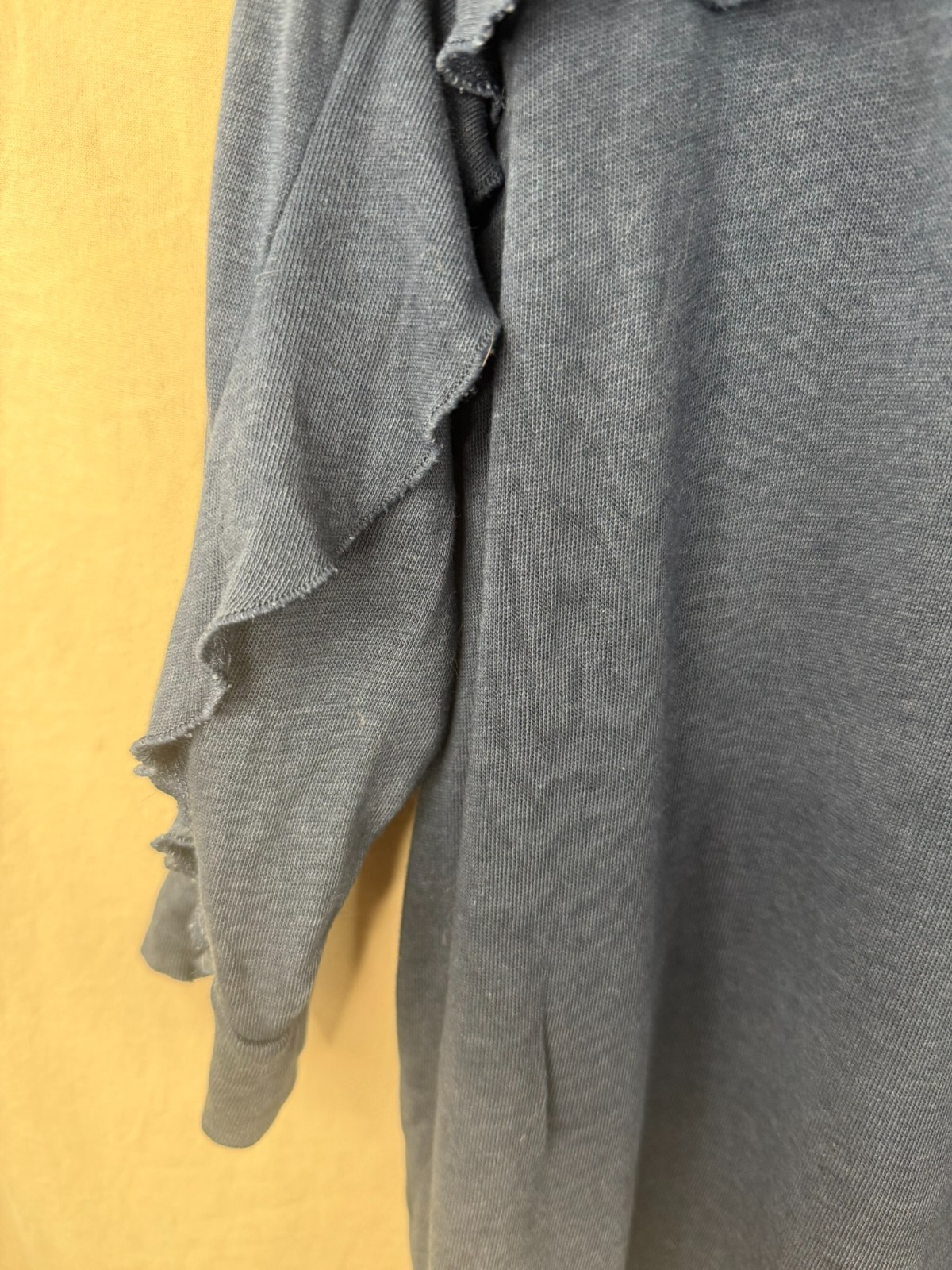 Express One Eleven Ruffled Dolman Top Navy Blue Size Small