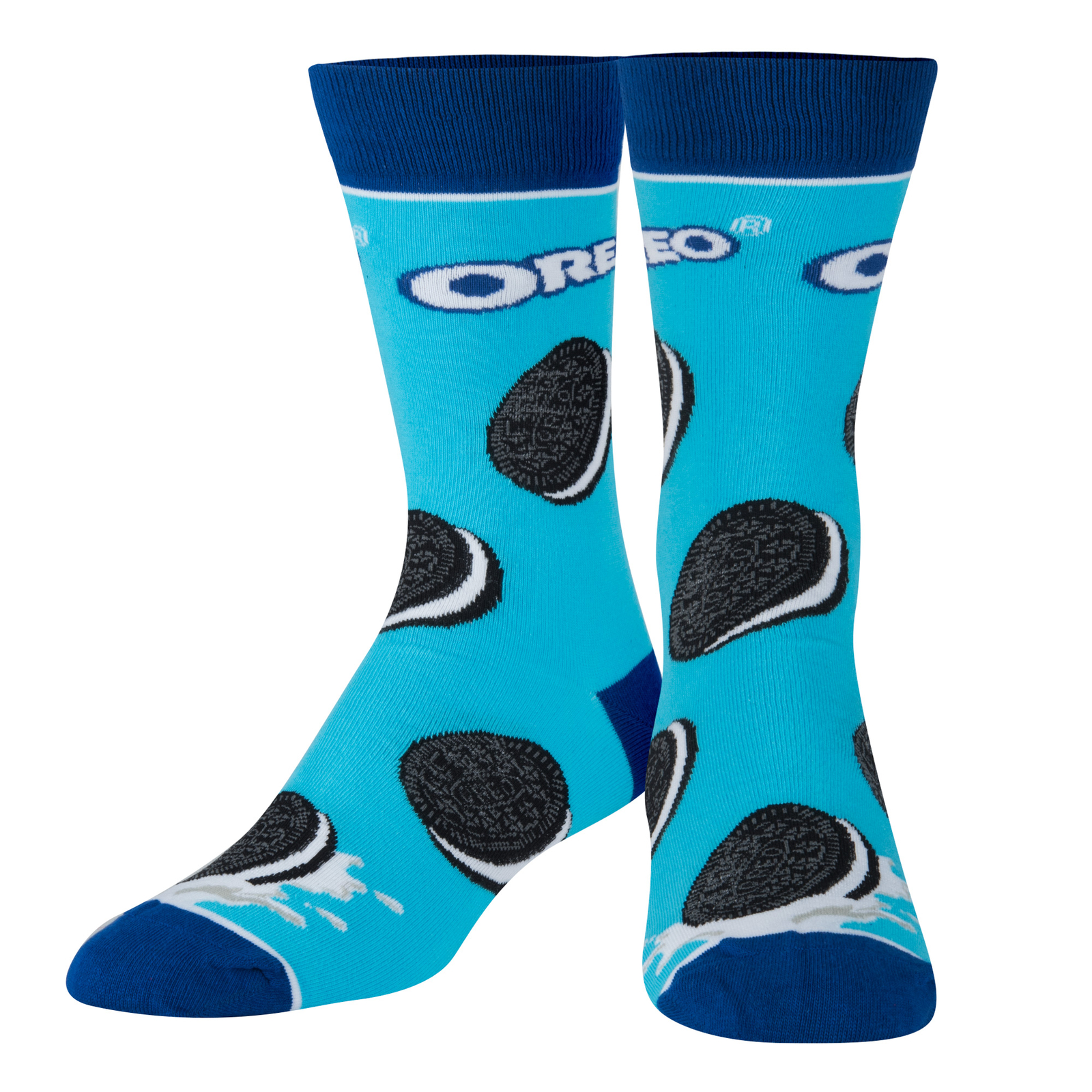 Cool Socks Novelty Crew Socks Men’s Women’s, Oreo Cookies, Graphic Print, Large