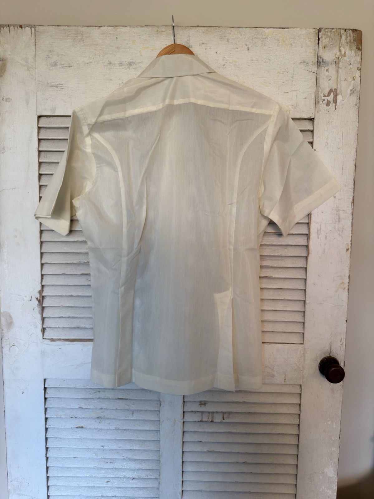 Vintage Goldman men’s Shirt Olongapo City Fine Tailor Military Souvenir’s 50’s