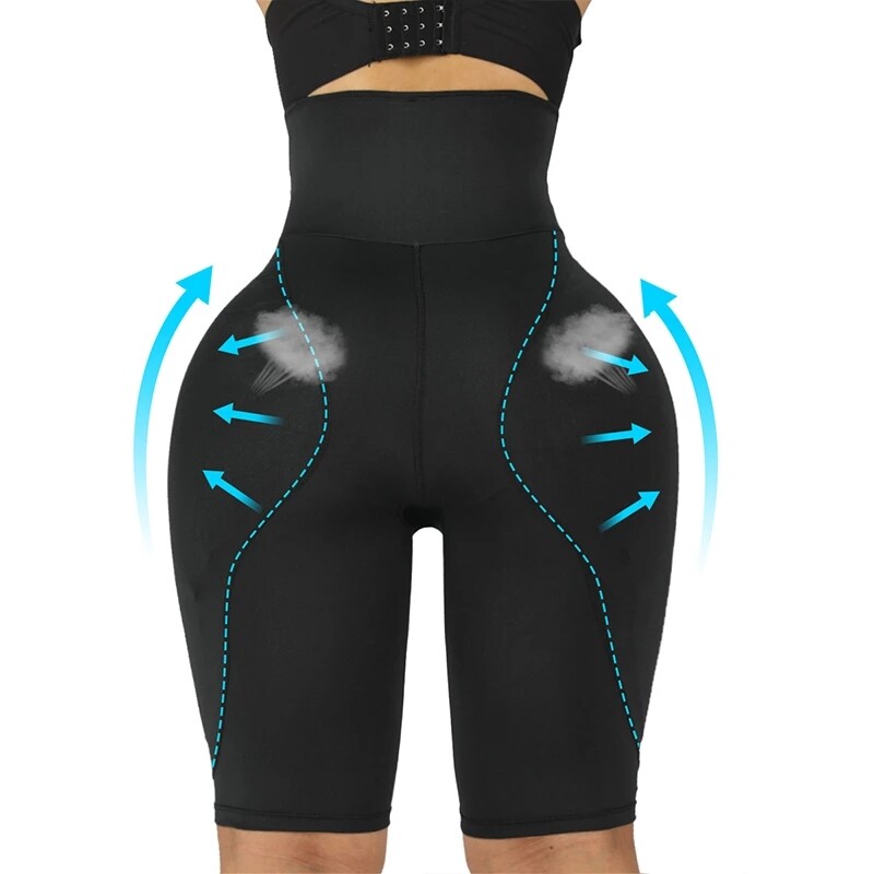 Women High Waist Butt Lifter Panties w Extra Large Pads Fake Ass Hip Enhancer US