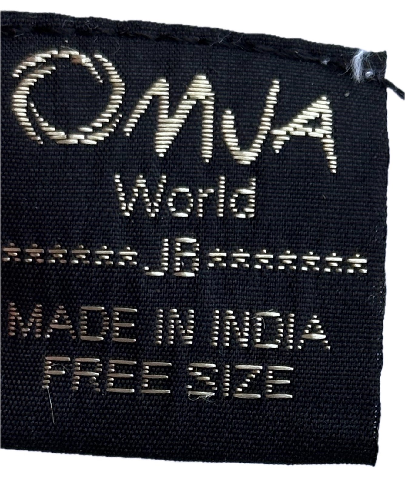 Omja World White Kaftan Top – Neon Pink Treble Clef & Black Swirl Embroidery OS