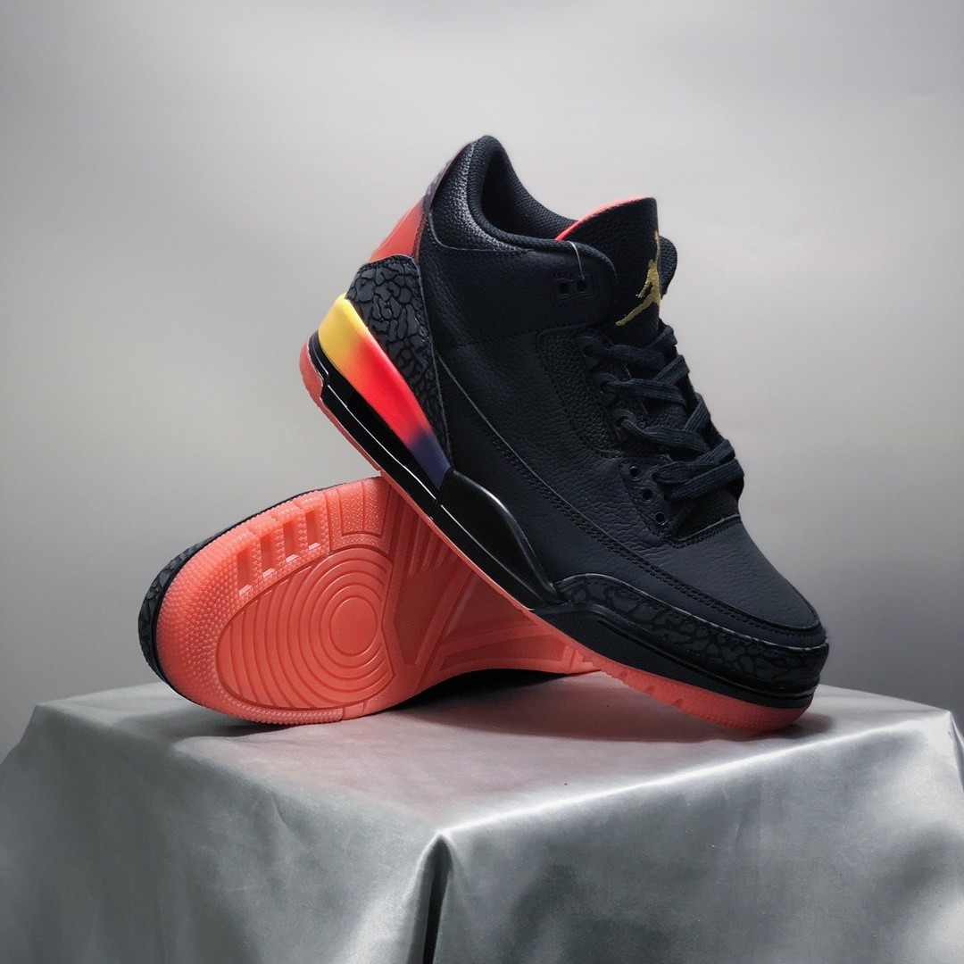 J. Balvin x AJ 3 Rio Retro Sneakers Black FN0344-001