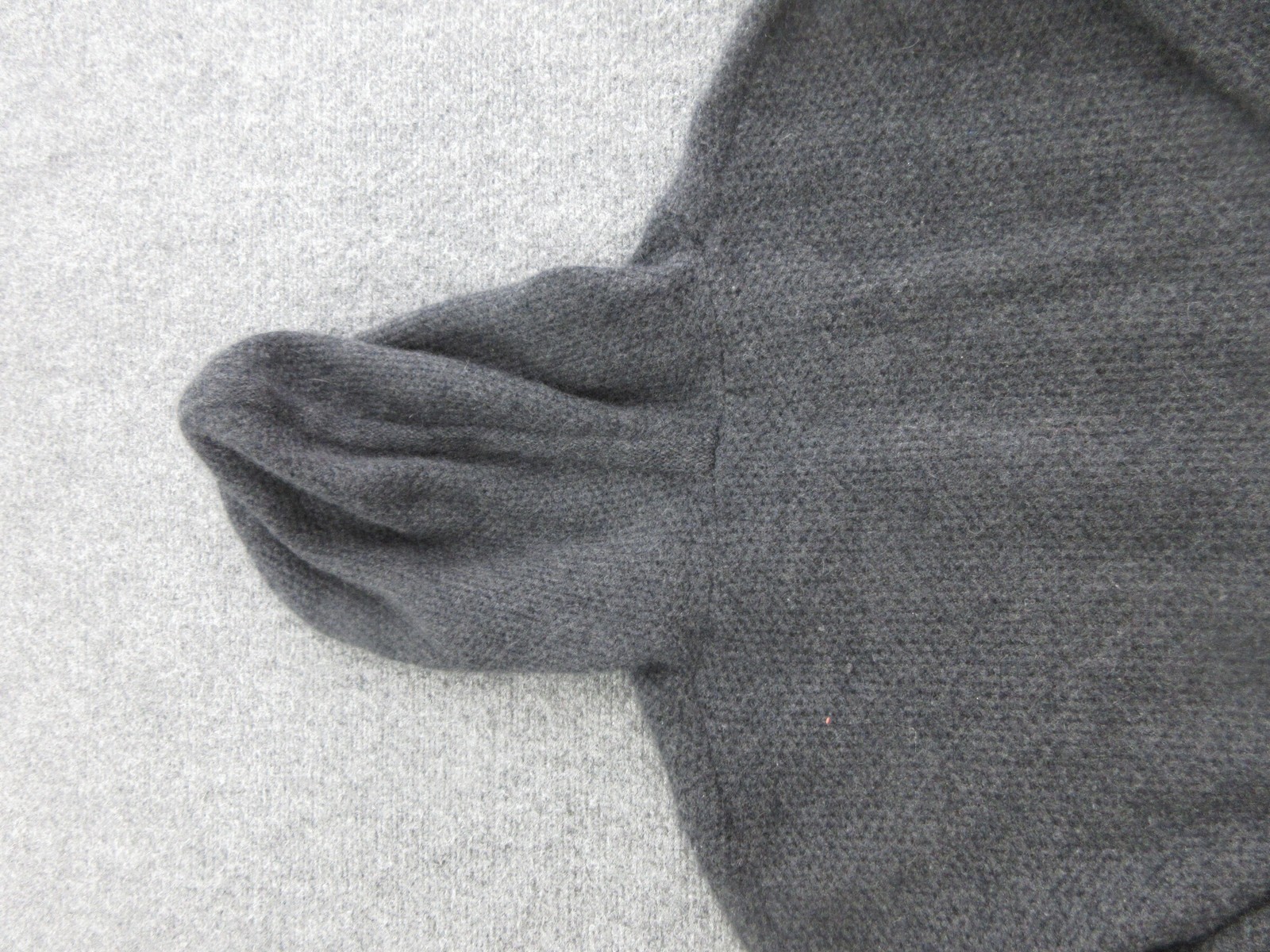 Ply Cashmere Sweater Womens XS Gray 100% Cashmere Hooded V Neck Knit Pullover