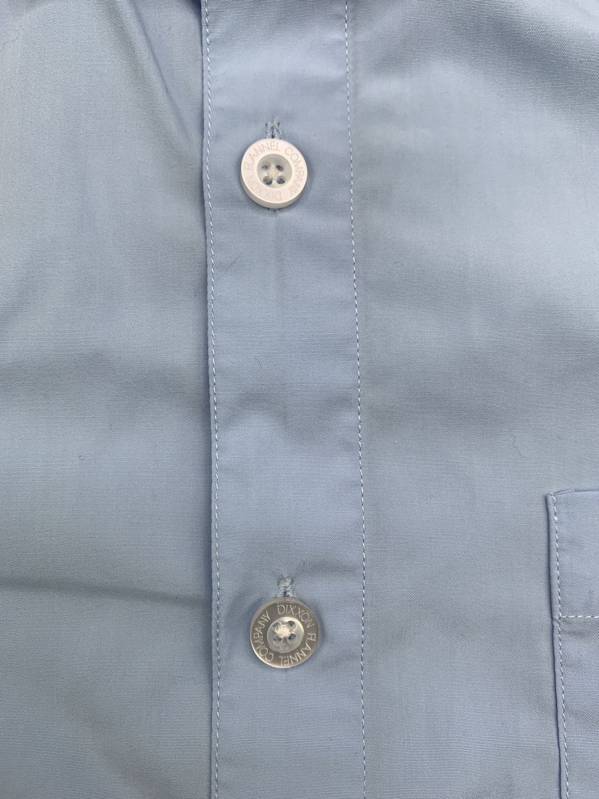 Dixxon Performance Bamboo Series Shirt Men XL Light Blue Short Sleeve Button Up