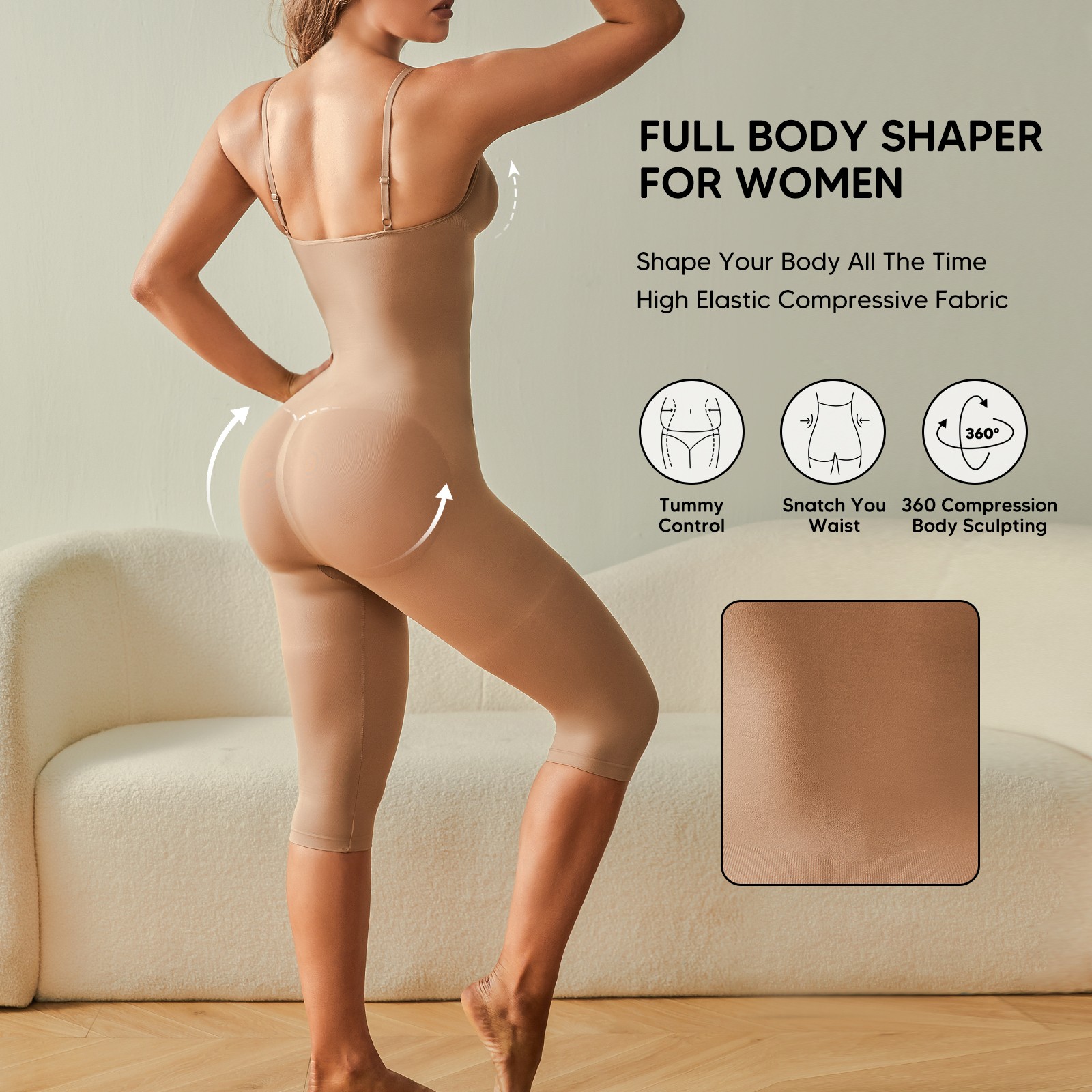 Fajas Colombianas Reductoras Levanta Cola Post Surgery Body Shaper Tummy Control