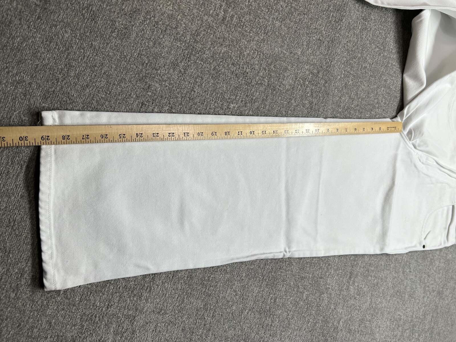 Vintage Solo Semore White Jeans Baggy Straight Leg Skater 28×29 USA Made