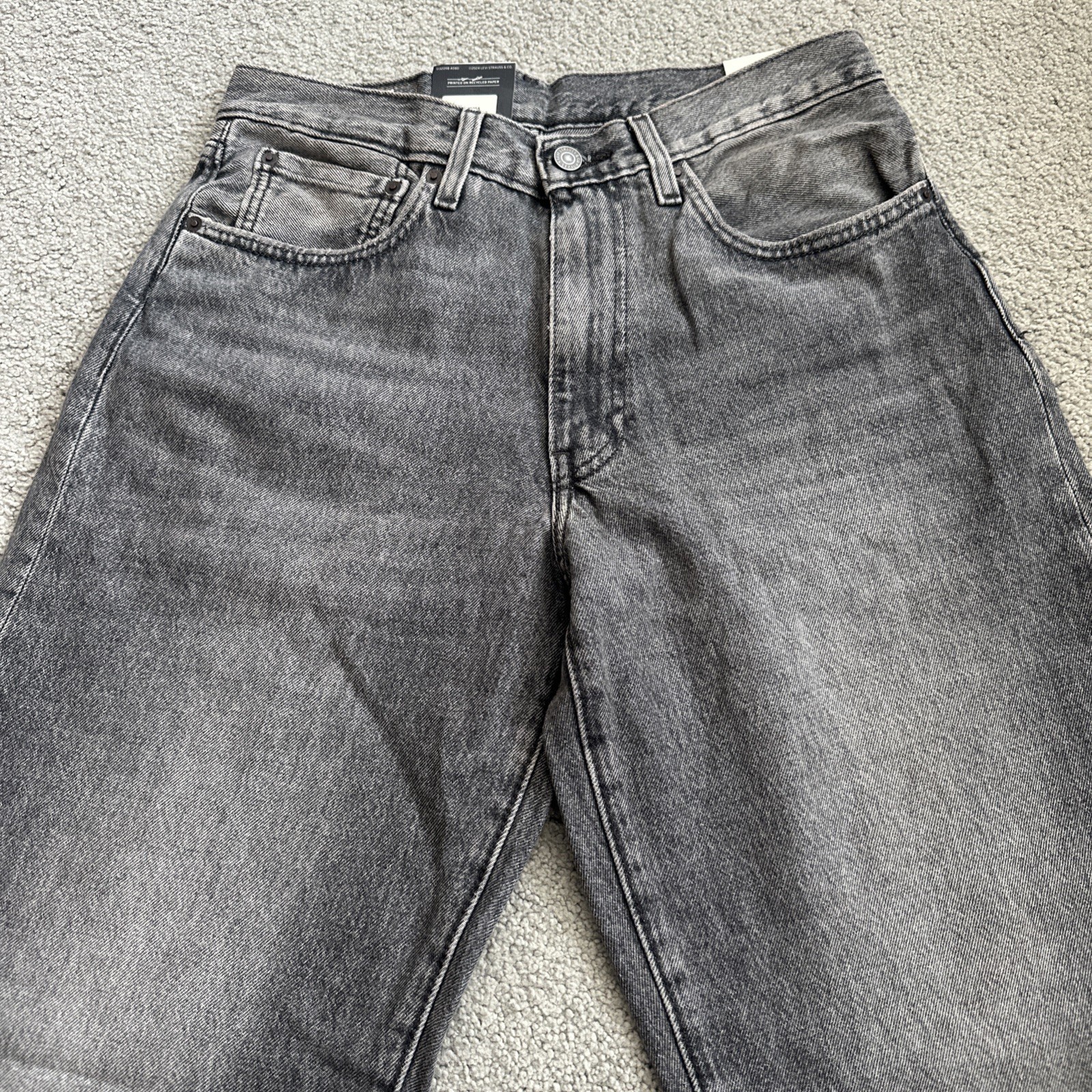 Levi ‘s Premium Men’s 578 Baggy Throughout Denim Jeans Sz. 32Wx30 Gray New