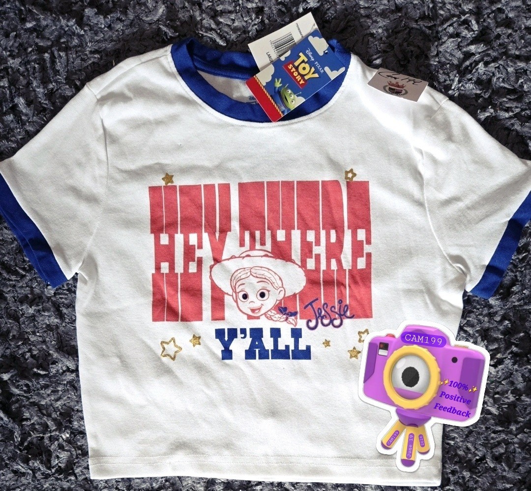 Disney/Pixar Toy Story 5 Juniors “HEY THERE Y’ALL”, Jessie T-shirt, NWT