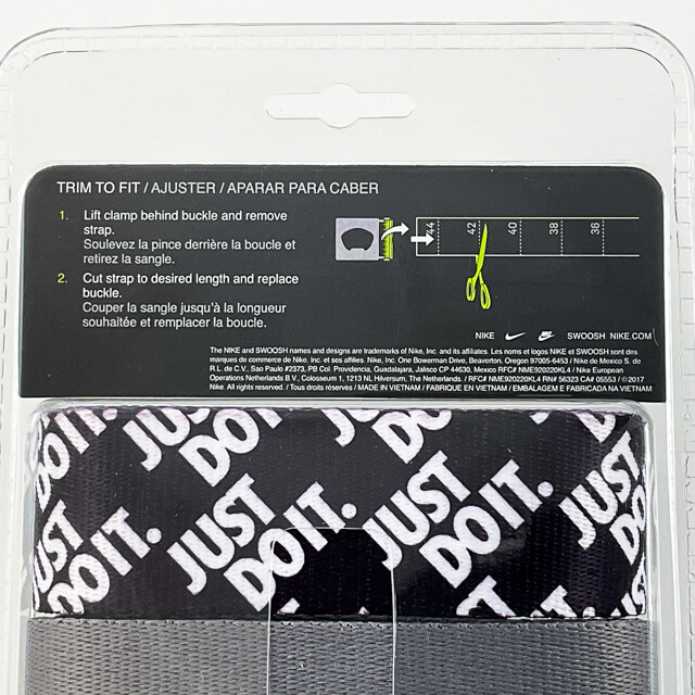 NIKE MENS WEB BELT 3 IN 1 PACK JUST DO IT./BLACK/GREY TRIM TO FIT UP TO 42 20903