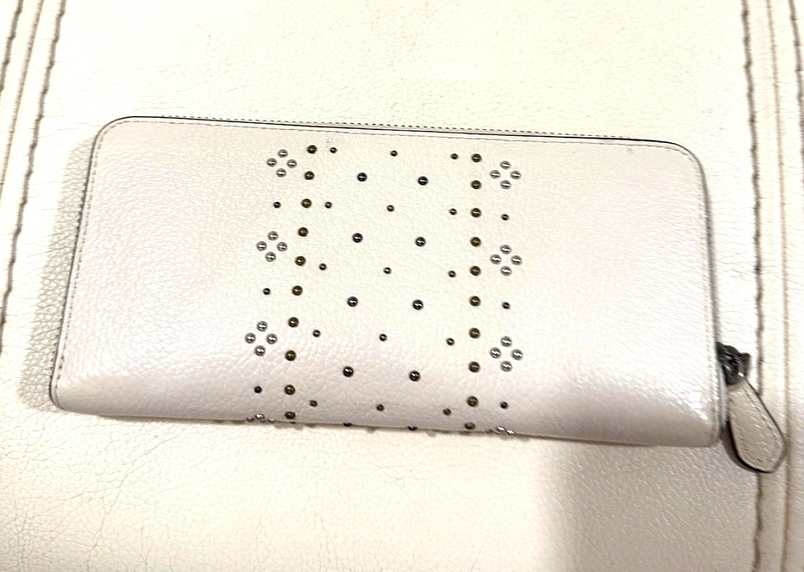 Coach Mercer Satchel 24 in Grain Leather with Bandana Rivets 55634 and Wallet.