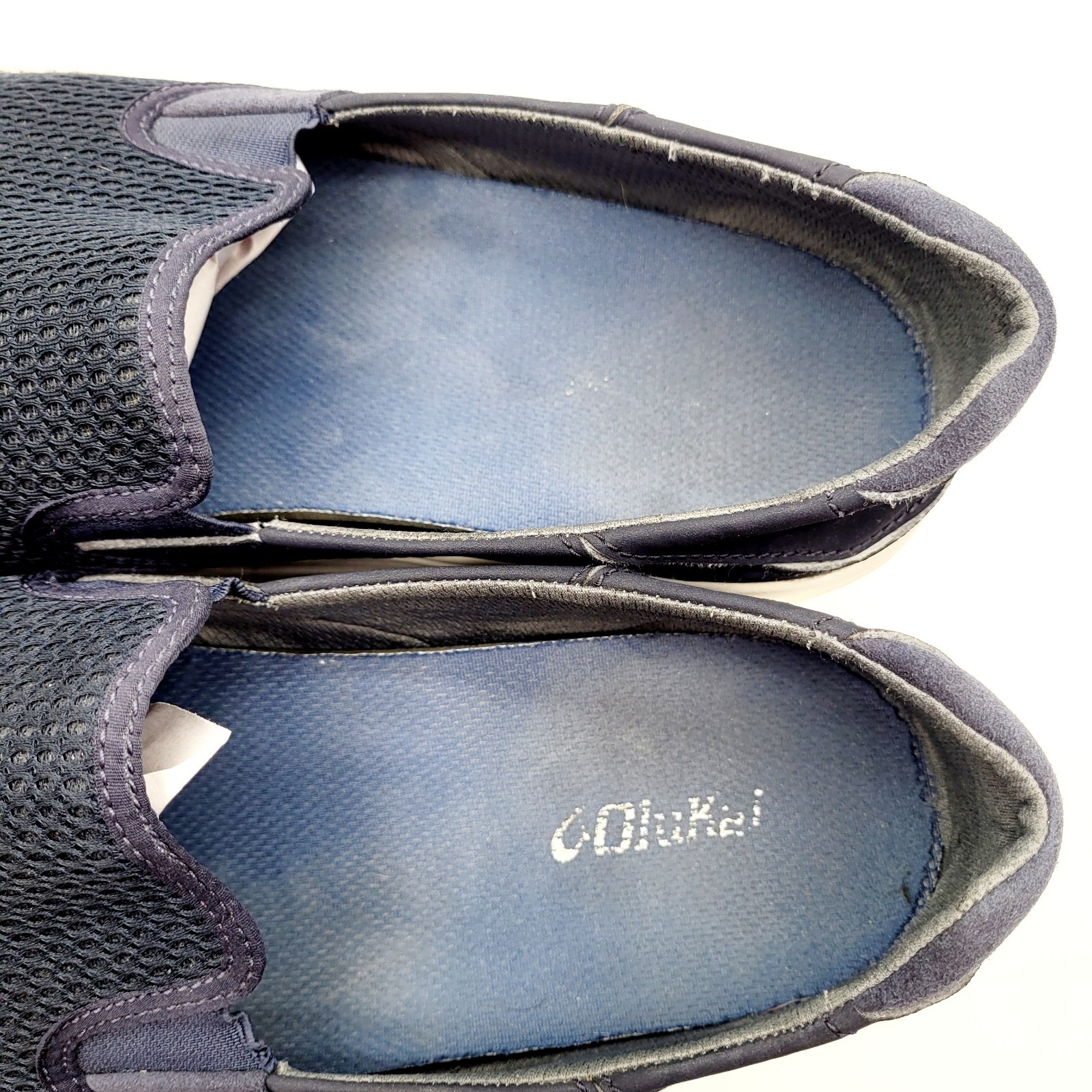 OluKai Lae’ahi Shoes Mens Size 14 Blue Mesh Slip On Casual Comfort Sneakers