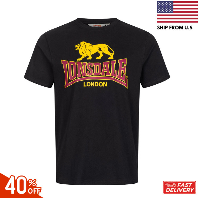 Lonsdale Regular Fit T Shirt Taverham- reprint sale 40% off hot item funny meme!
