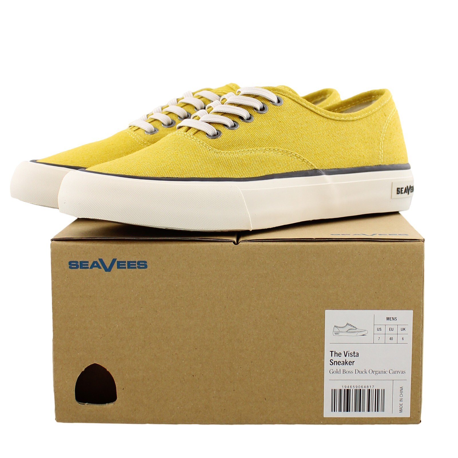 Taylor Stitch SeaVees Men’s Shoes The Vista Sneaker Organic Boss Duck Canvas