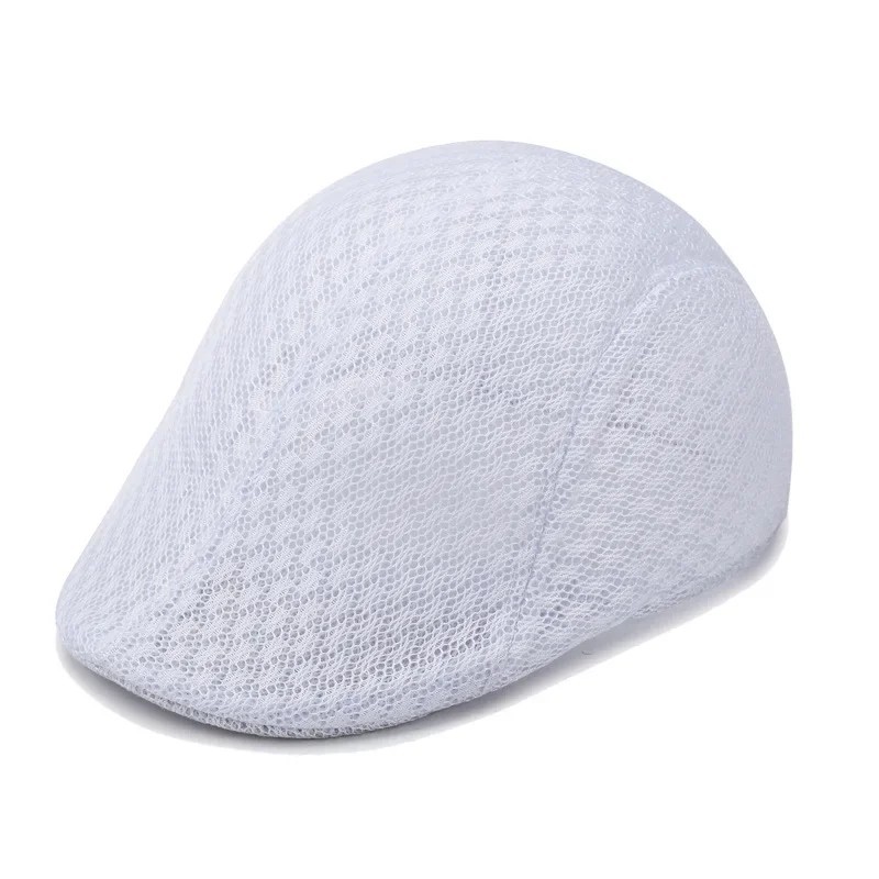 Duck Mesh Summer Gatsby Cap Mens Ivy Hat Golf Driving Sun Flat Cabbie Newsboy