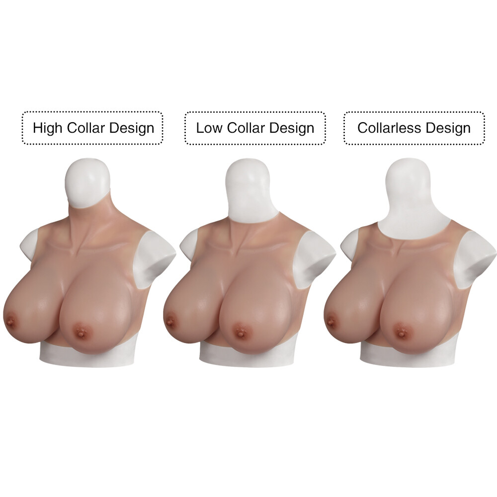 Silicone Breast Forms Boobs B-H Cup Breast plates for Crossdresser Drag Queen
