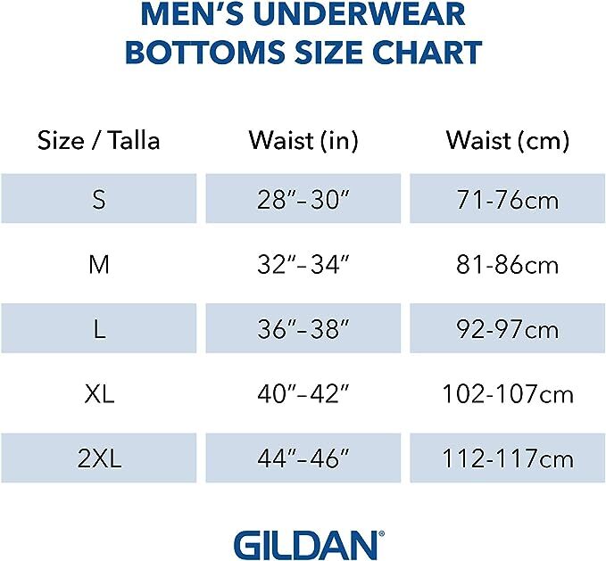 Gildan Men’s 6PK Premium Cotton Comfort Color Briefs w/ Plush Waistband SM – 2X