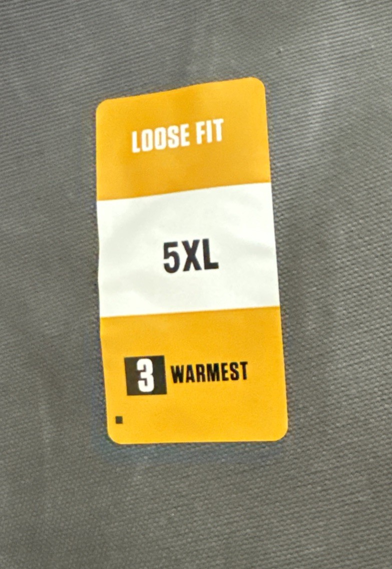 Carhartt Jacket 5XL Firm Duck Flannel-Lined Warmest Rated Loose Fit j140 msrp129