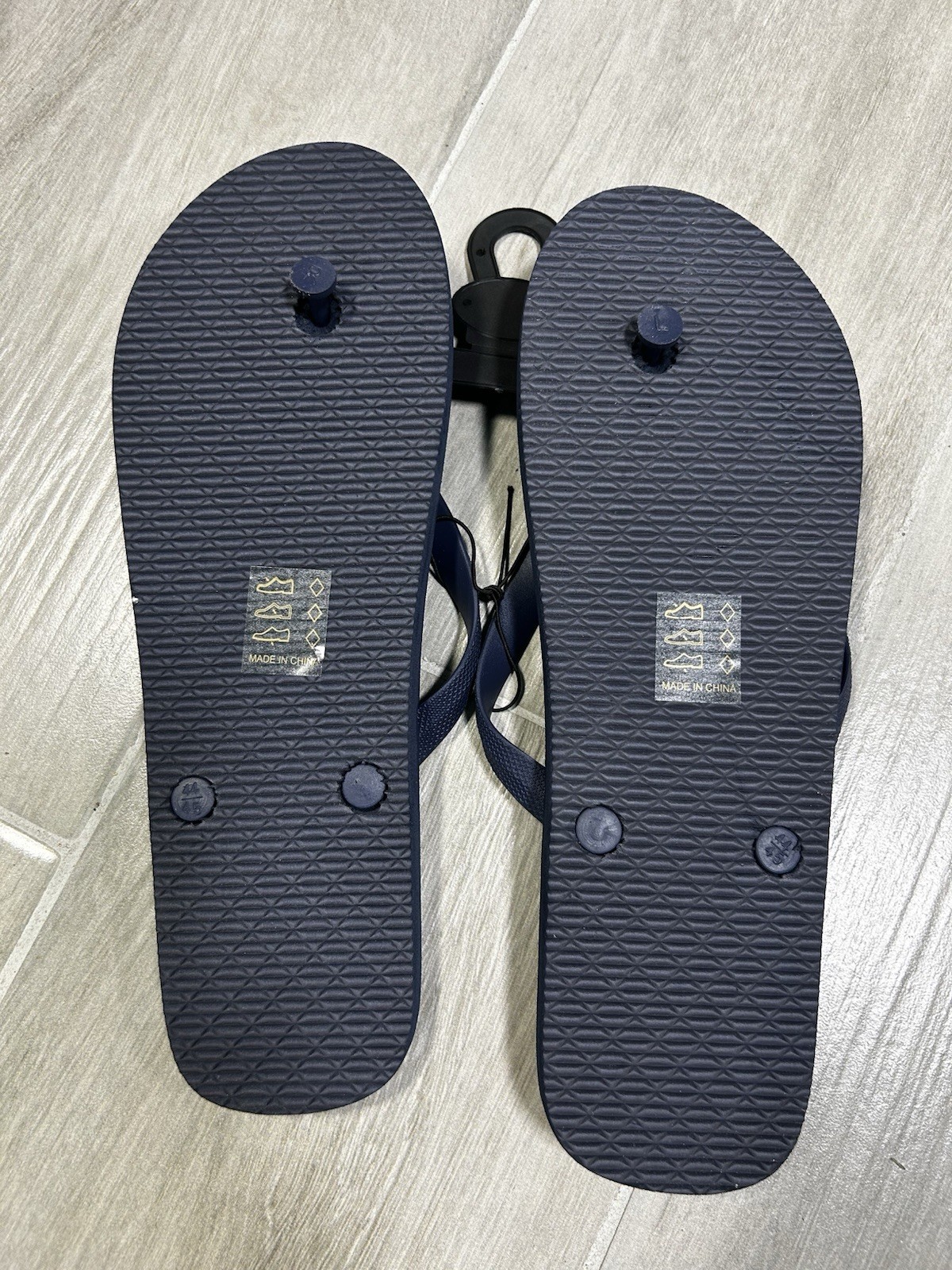Air Balance Unisex Adults Blue Striped Beach Flip Flop Sandals Logo US 9-13 50