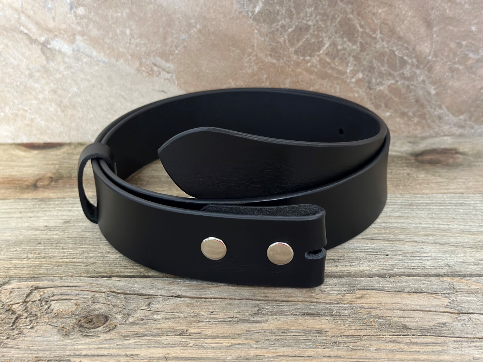 Handmade Men’s Belt Strap Full Grain Leather Heavy Duty Without Buckle