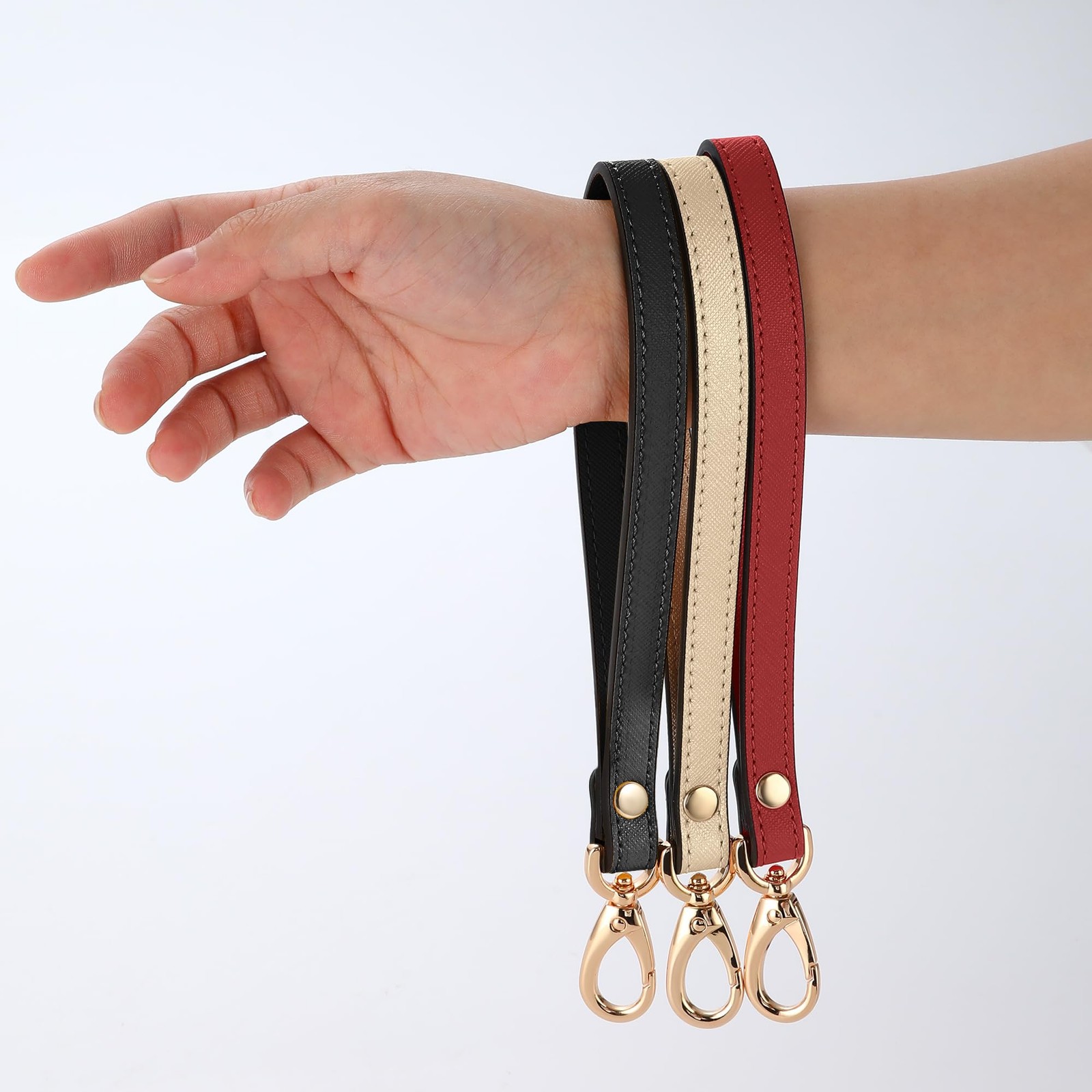 Wristlet Strap, Leather Wrist Lanyard Hand Strap Replacement for Purse Clutch…