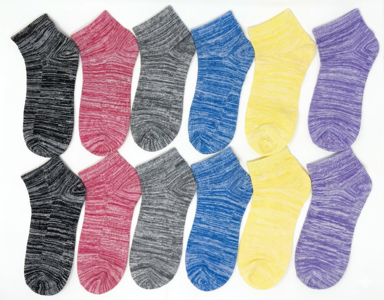 3-12 Pairs Women Ankle Quarter Crew Socks Casual Thin Galaxy Cotton Stretch 9-11