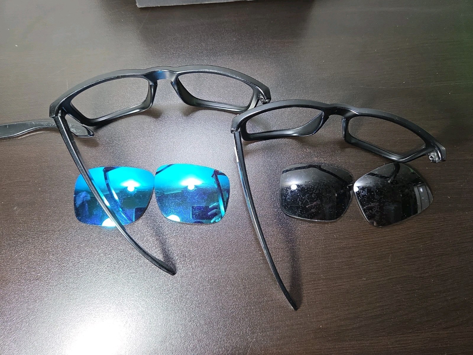 Oakley Holbrook BLACK Frames And Lenses Lot FOR PARTS ONLY